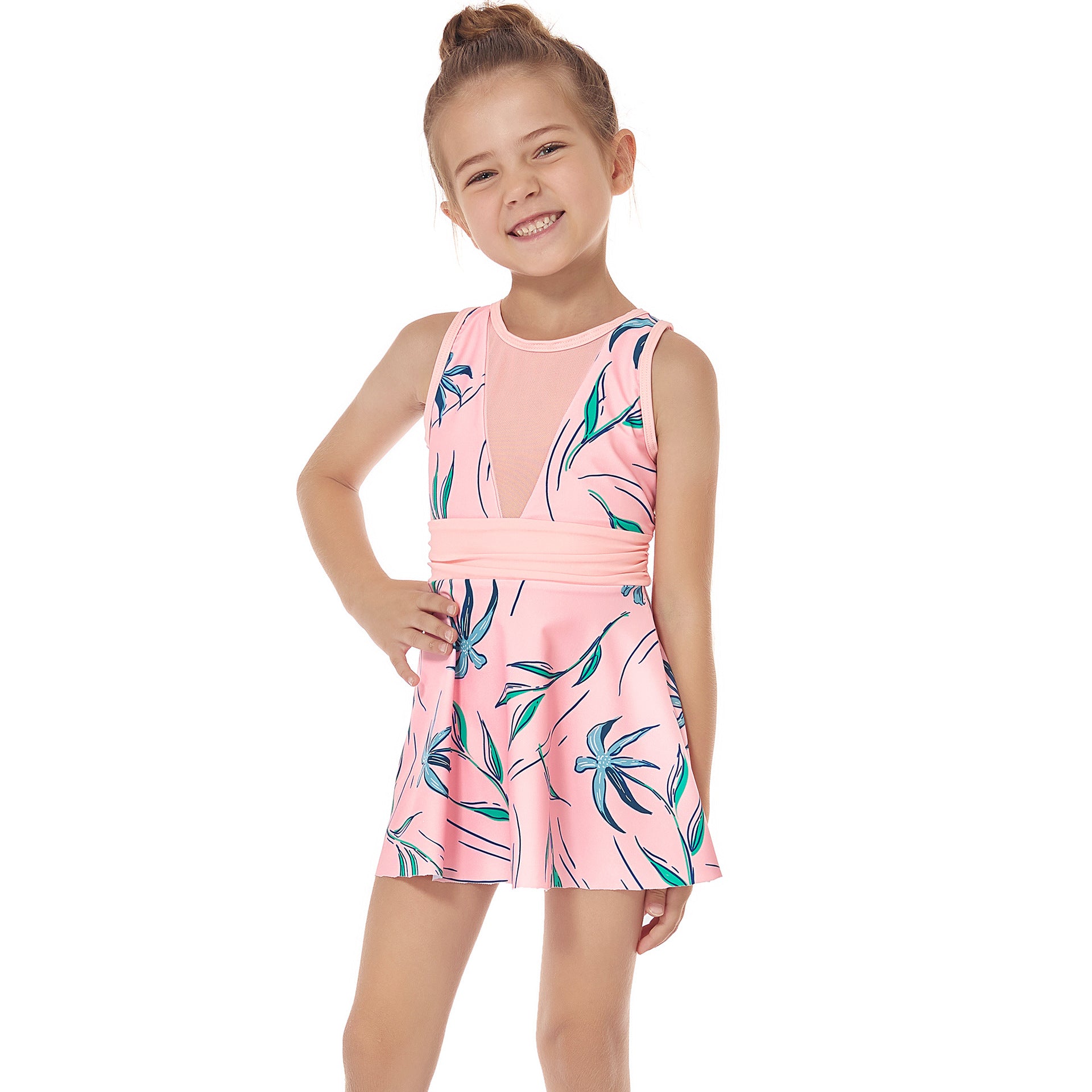 Wholesale Ruffle Polyester Parent-child Swimwear